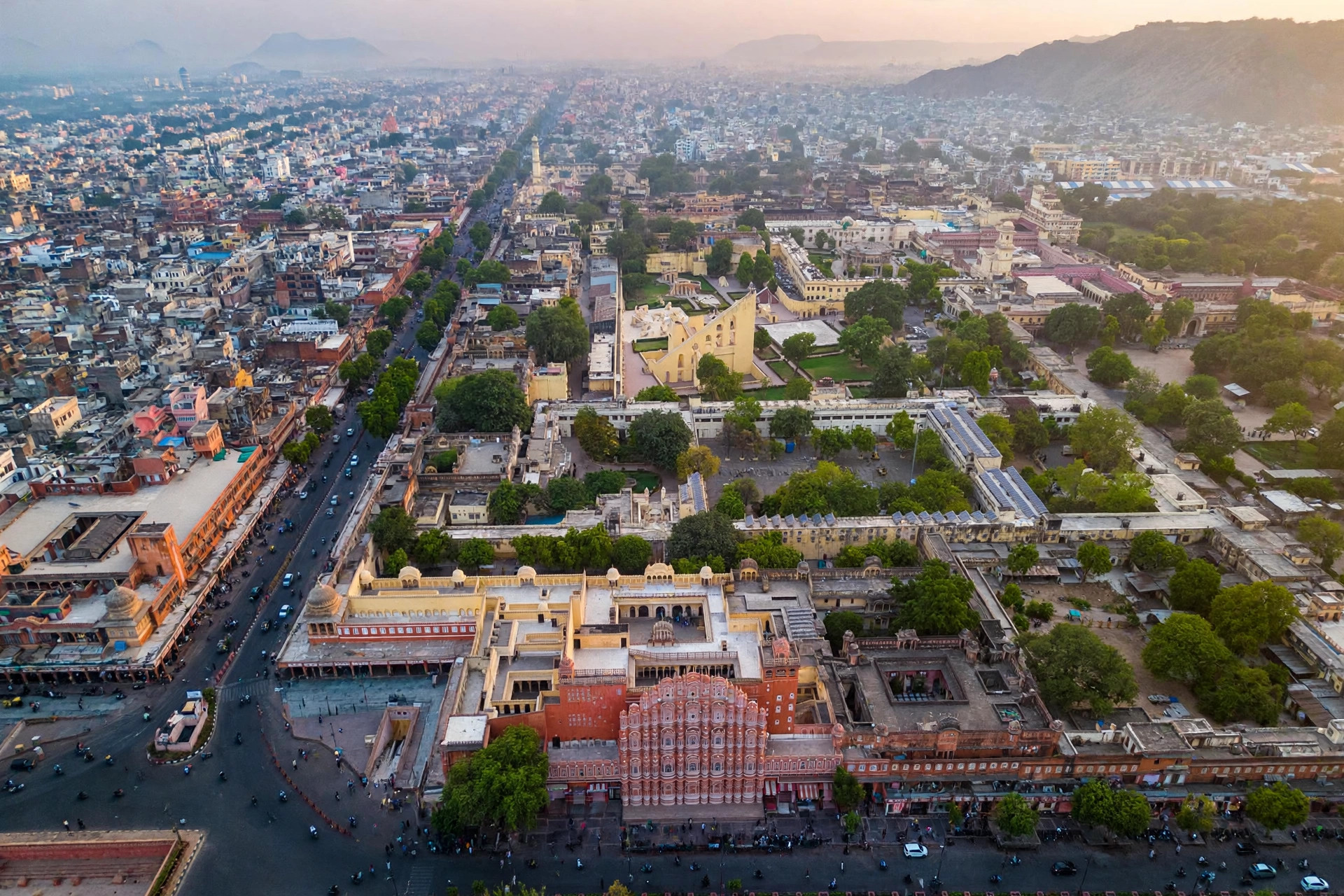 Aerial view of Jaipur — packers and movers in Sanganer